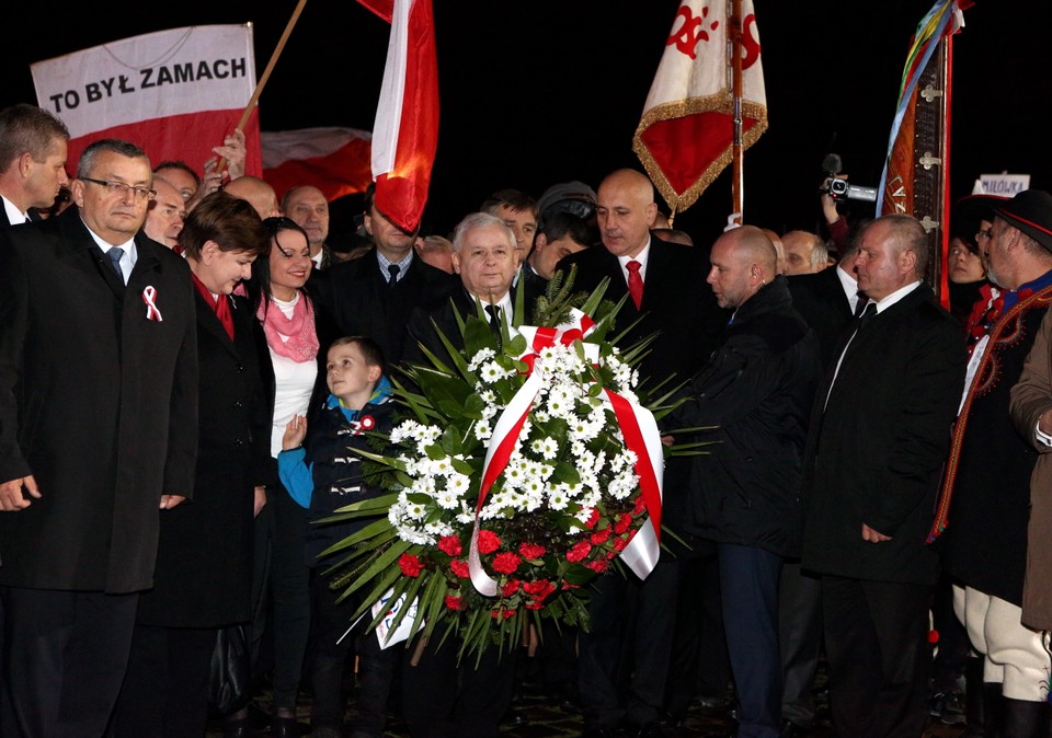 Kaczyński i Szydło świętują 11 listopada w Krakowie