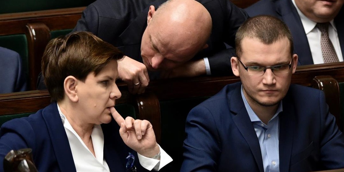 Beata Szydło i Paweł Szefernaker