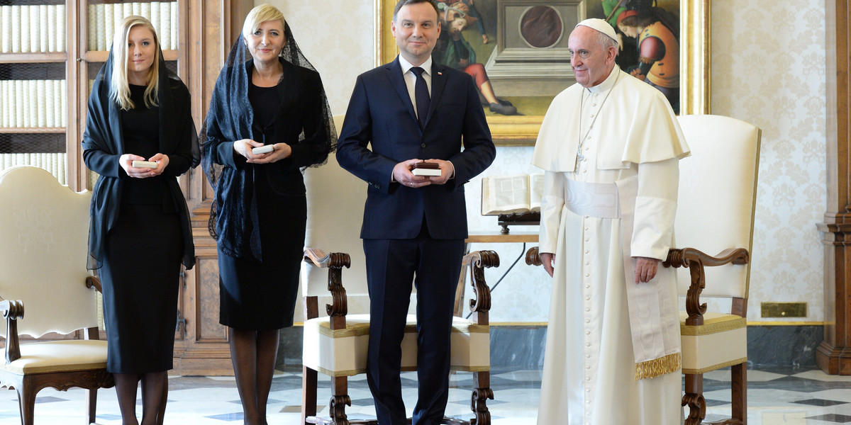 Wizyta prezydenta Andrzeja Dudy w Watykanie