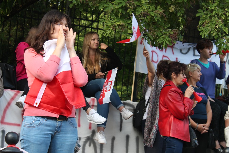 Matka walczy o dziecko protest przed Ambasadą Szwecji. Piotr Halicki7