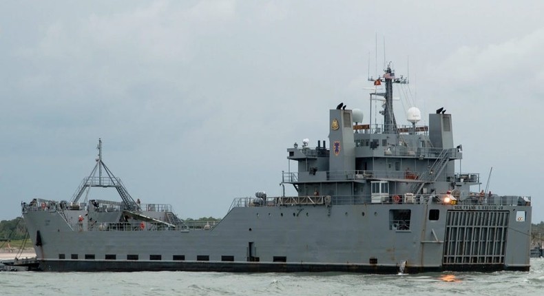 Logistic Support Vessel General Frank S. Besson conducts operations.Photo by Petty Officer 2nd Class John Stratton