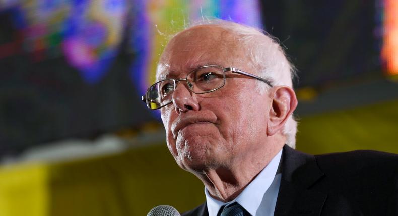 Democratic presidential candidate Sen. Bernie Sanders, I-Vt., speaks at the Poor People's Moral Action Congress presidential forum in Washington, Monday, June 17, 2019. (AP Photo/Susan Walsh)