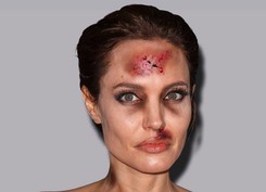 Angelina Jolie ze zmasakrowaną twarzą... Gwiazda pobita w słusznej sprawie. SZOKUJĄCE ZDJĘCIA