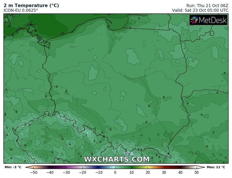 Temperatura nie spadnie poniżej 0 st. C