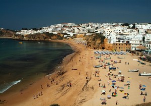 Plaža u Portugalu, ilustracija