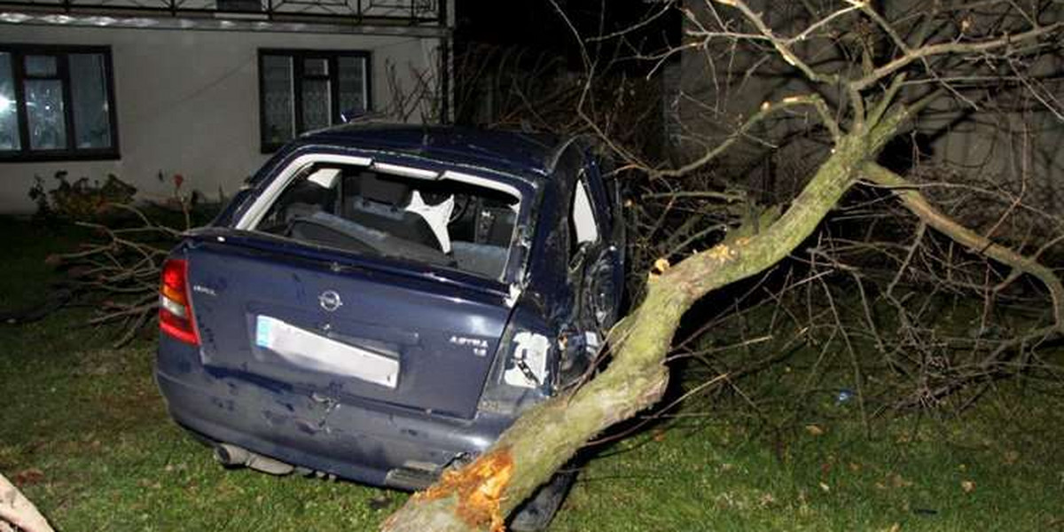 Rozbił auto przejeżdżając trzy posesje