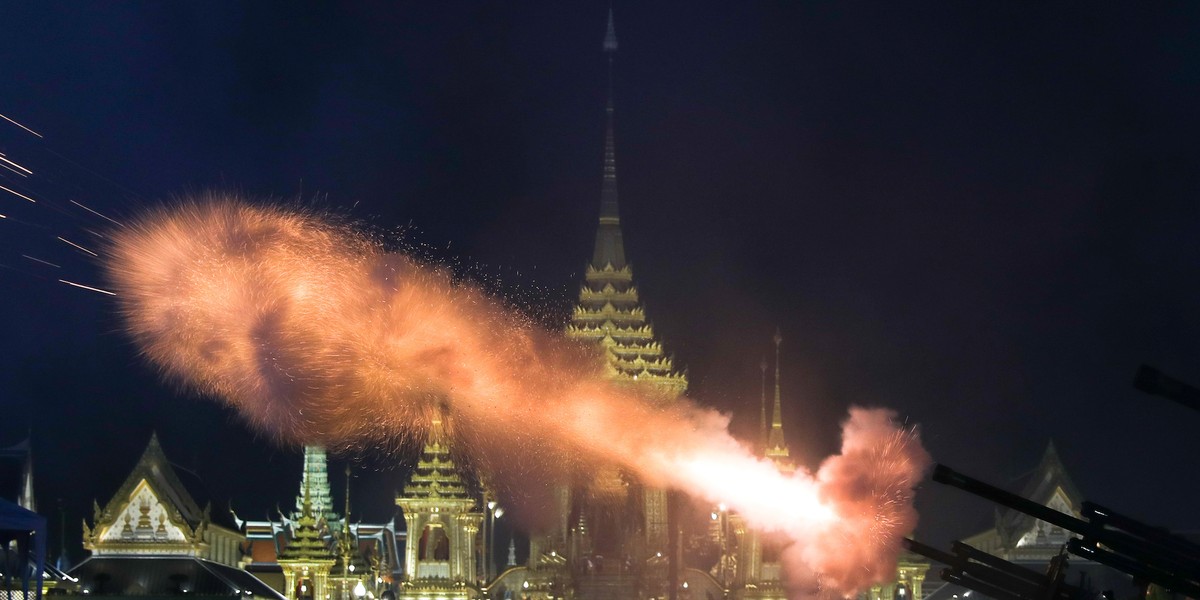 Thailand held an insanely lavish, $90 million funeral for its king — here's what it looked like