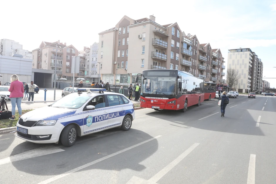 Sudar dva autobusa na Novom Beogradu 