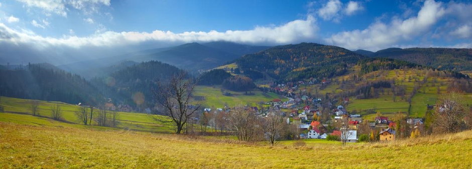 Widok na Pilsko, Korbielów