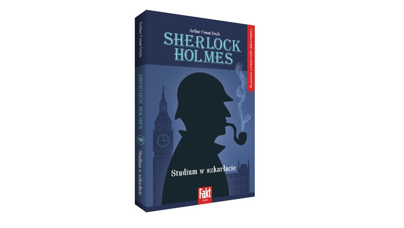 "Sherlock Holmes. Studium w szkarłacie": okładka książki