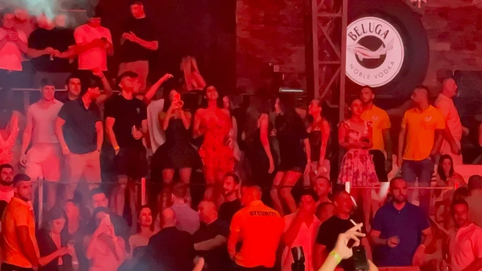 Đina Džinović na nastupu Aleksandre Prijović