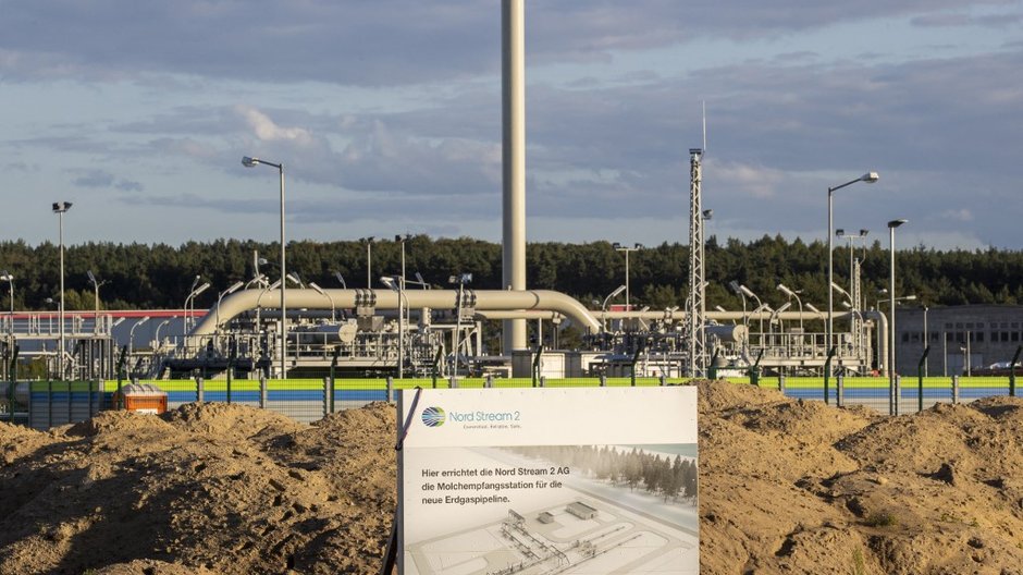 Nord Stream 2 w Lubminie w północno-wschodnich Niemczech