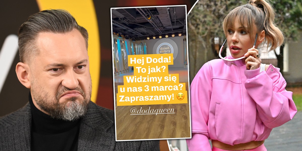 Marcin Prokop zaprosił Dodę do "Dzień dobry TVN". 