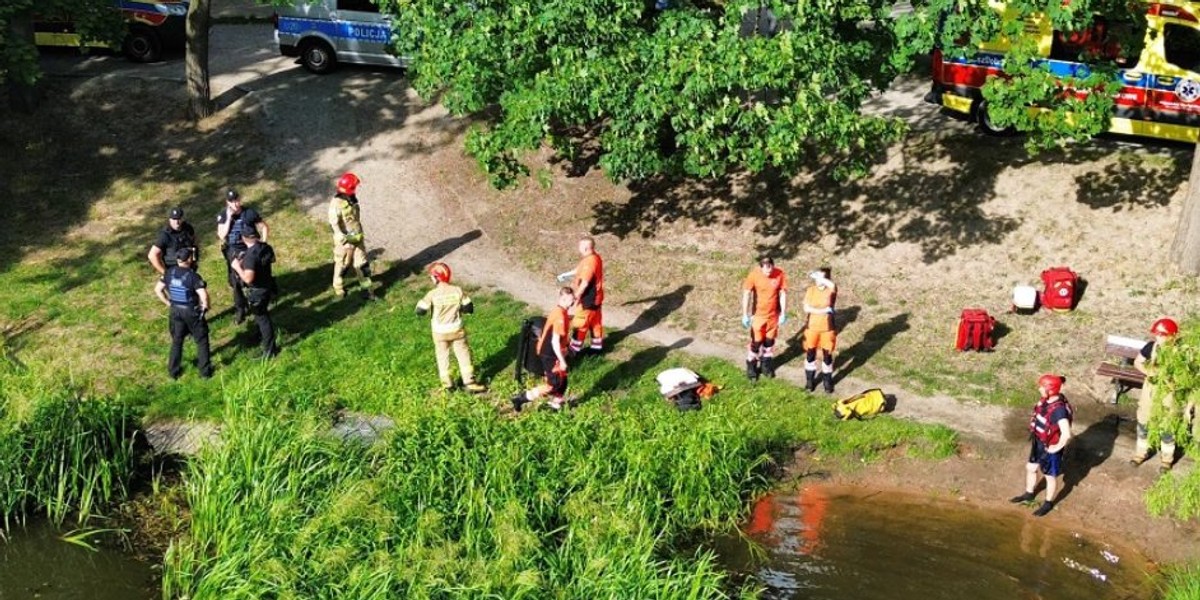 Miejsce w Kaliszu nad Prosną, gdzie utonęła matka ratując syna.