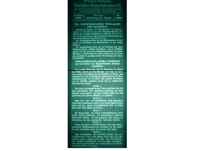 Depesza niemieckiej agencji prasowej
