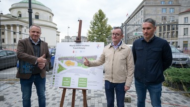 Plac Trzech Krzyży będzie zielony. Ratusz dogadał się z konserwatorem zabytków