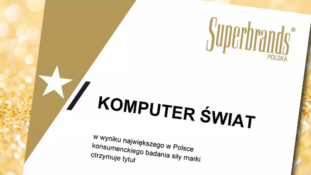 Certyfikat Superbrands 2018 dla Komputer Świata