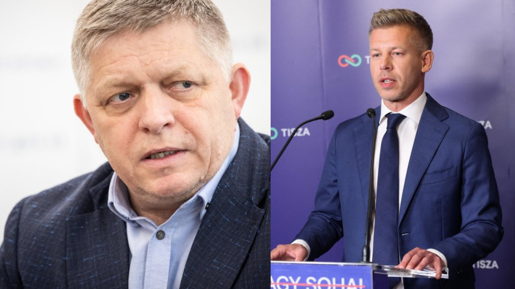 Robert Fico a Péter Magyar