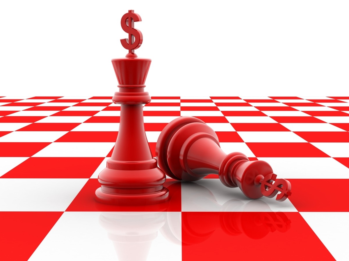 Symbole walutowe - amerykański dolar. Fot. Shutterstock
