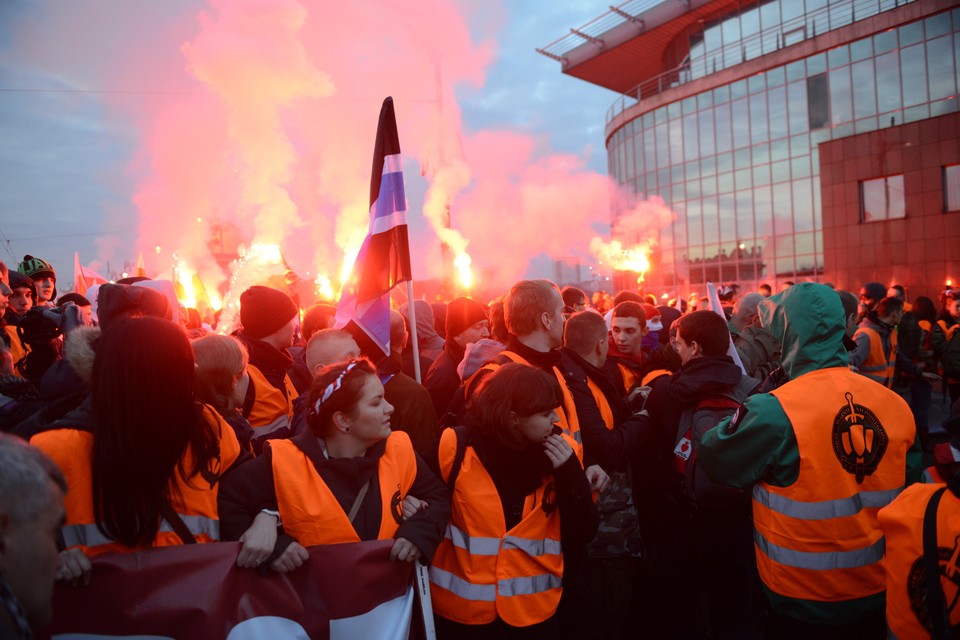 WARSZAWA MARSZ NIEPODLEGŁOŚCI 2014 NARODOWCY (uczestnicy marszu)