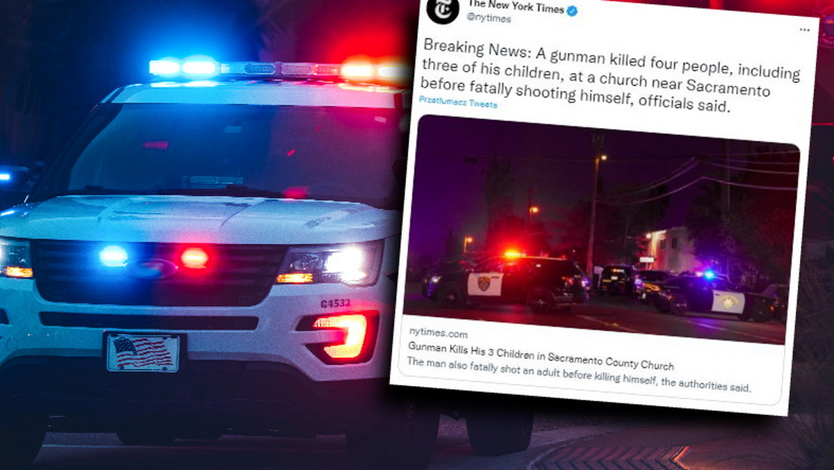 USA. Strzelanina w kościele w Kalifornii. Napastnik zabił troje dzieci