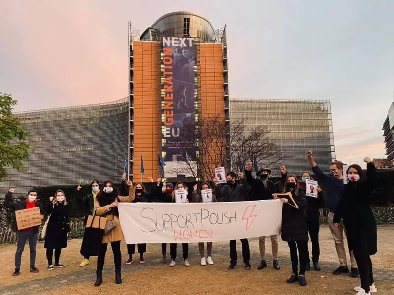 Protest pod Komisją Europejską/ fot. dzięki uprzejmości organizatorów