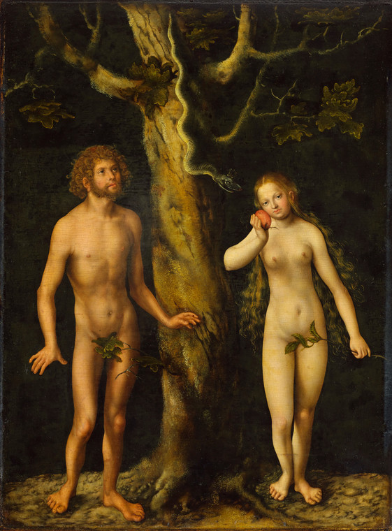 Lucas Cranach starszy - "Adam i Ewa"