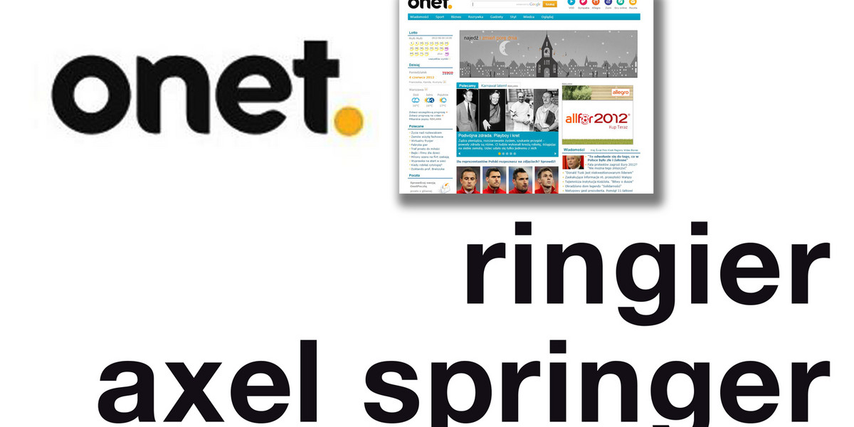 Rignier Axel Springer kupił Onet