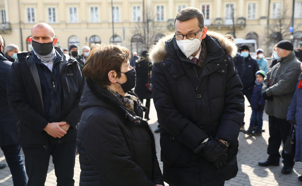 Zofia Romaszewska i Mateusz Morawiecki