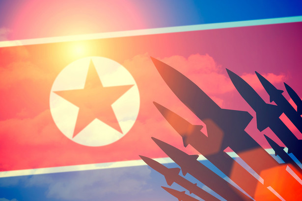 korea północna flaga rakiety