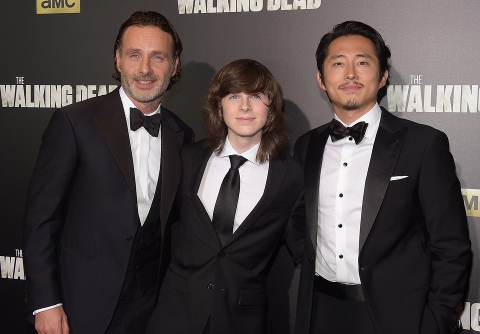 Andrew Lincoln, Chandler Riggs i Steven Yeun