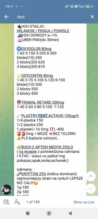fentanyl, narkotyki, diler,