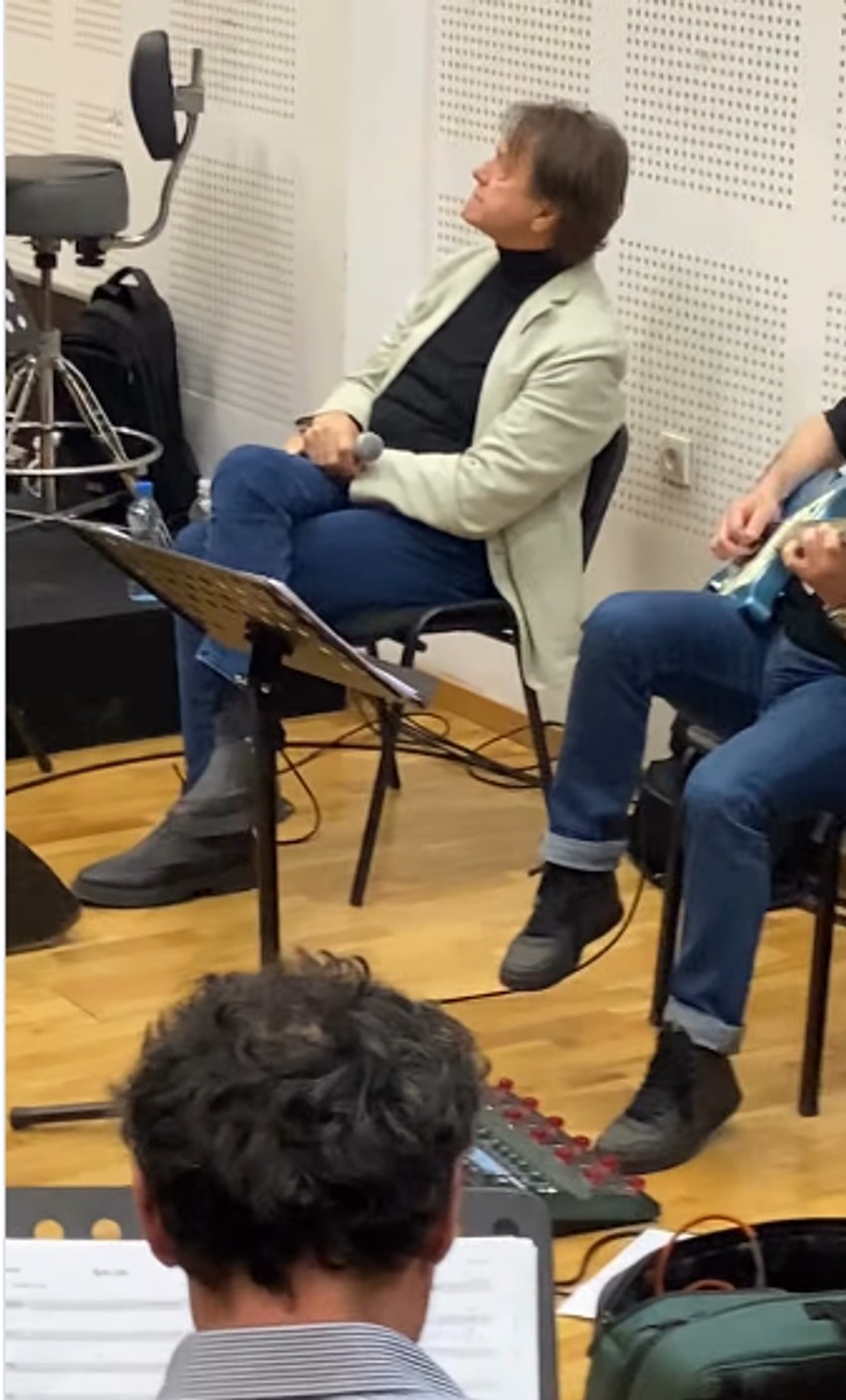 Zdravko Čolić na probi sa orkestrom