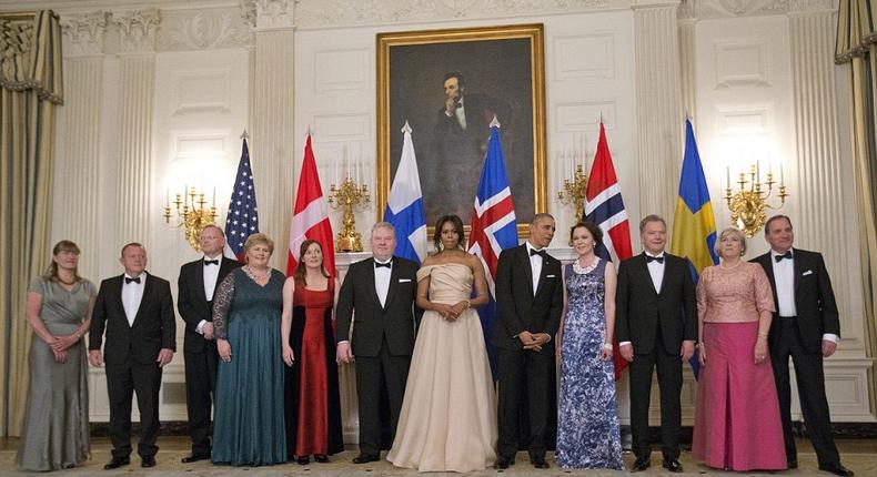 Heads of state at State Dinner 