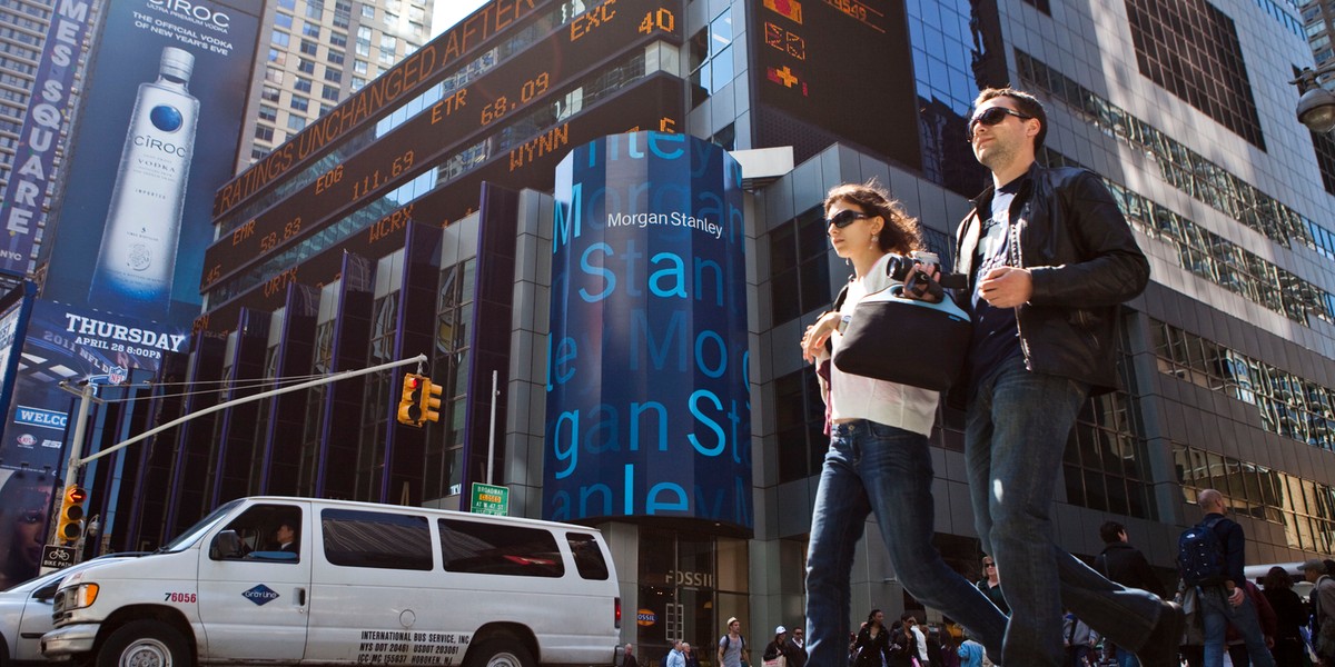 Budynek banku Morgan Stanley na Times Square w Nowym Jorku