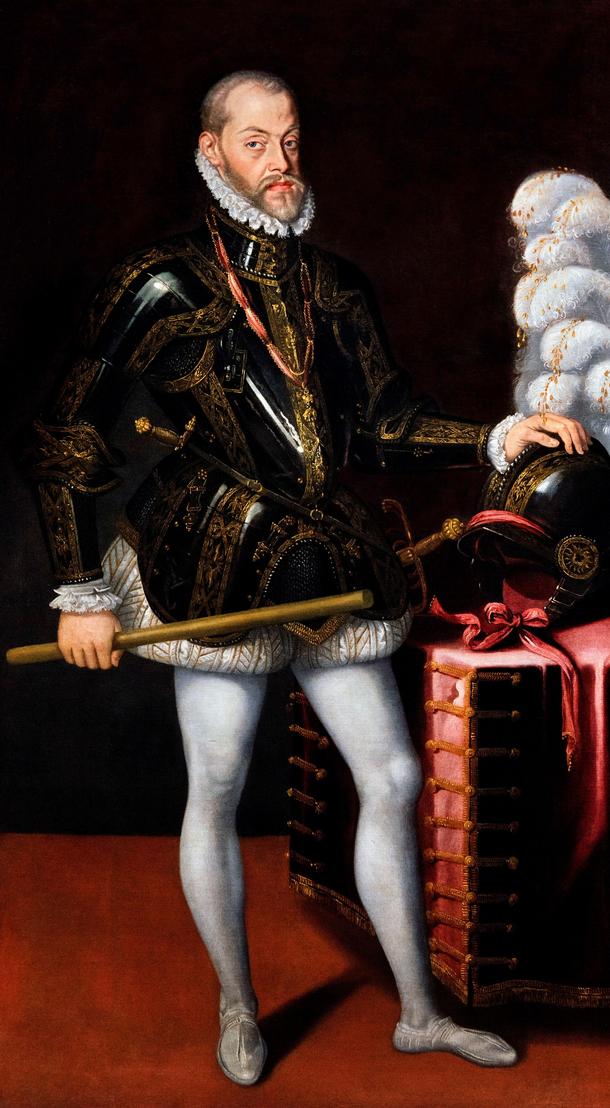Portret króla Hiszpanii Filipa II, wykonany przez nieznanego artystę, około 1580 r.