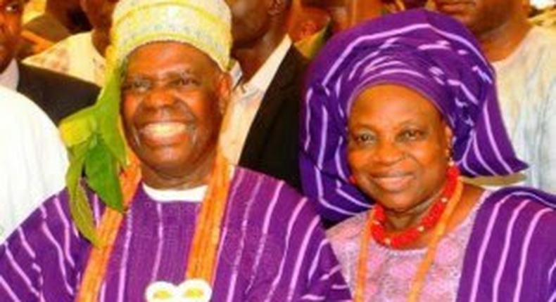 Chief Bisi Akande and wife, Omowunmi