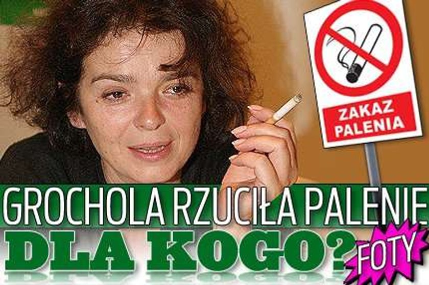 Grochola rzuciła palenie. Dla kogo?