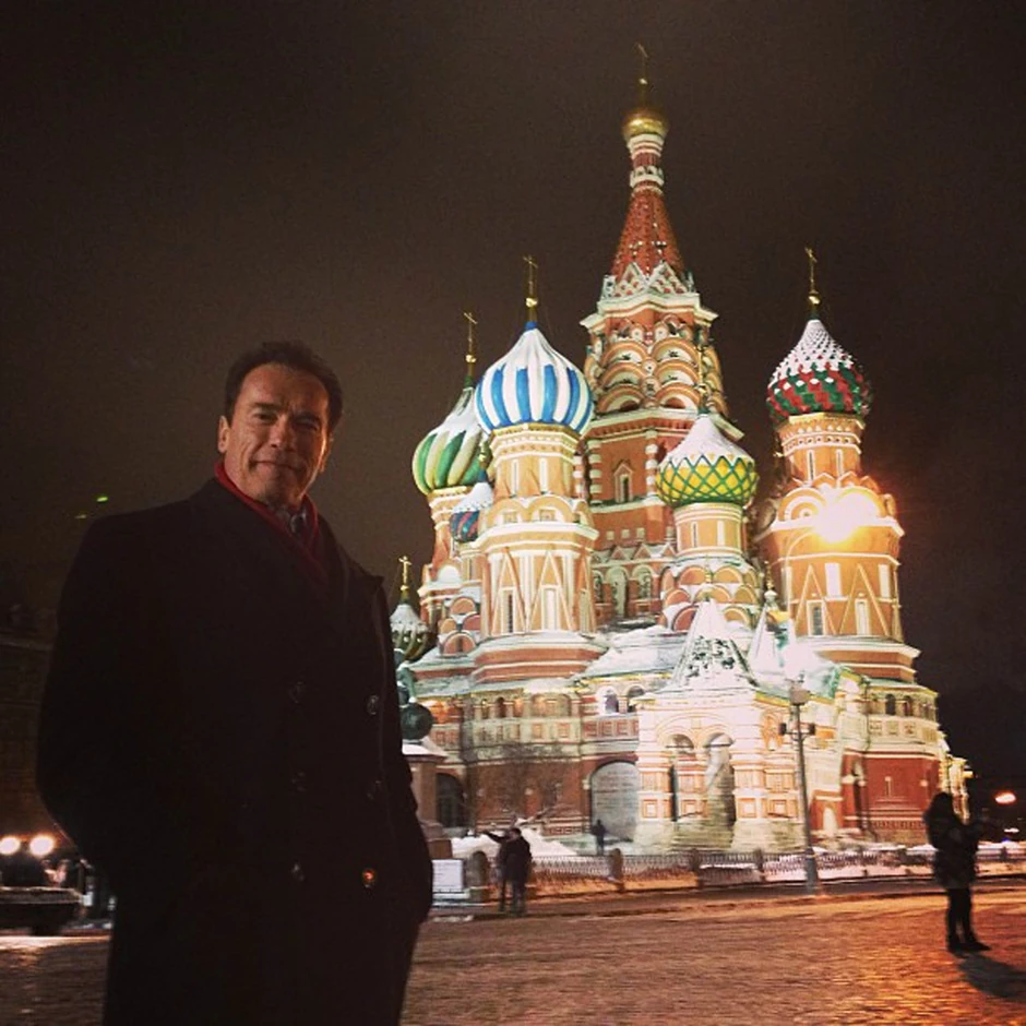 Švarceneger u Moskvi 2013.