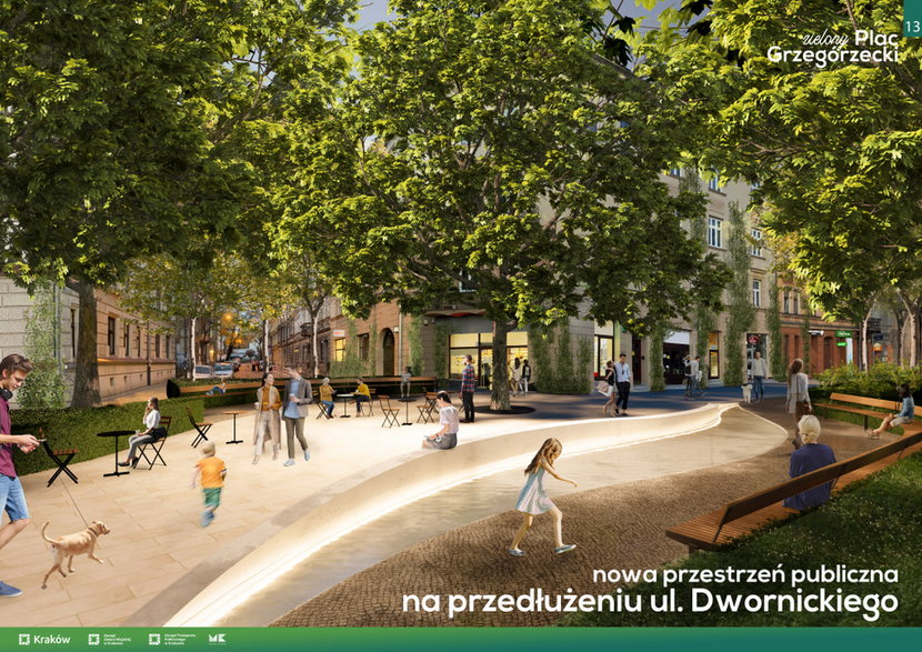 Zielona rewolucja w Krakowie. Tak będzie wyglądać plac Grzegórzecki