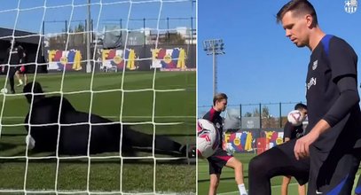 Szczęsny na treningu Barcelony. Tego widoku się nie spodziewaliśmy! [WIDEO]