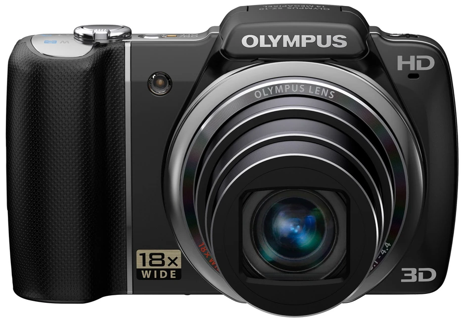 Olympus SZ-10, dimenzije: 105x67x37 mm, 215 grama, ekran: 3.0 inča, senzor: 14.0 MP, 4288x3216 px, video 1280x720 px, memorija: interna 59 MB, eksterna MMC/SD, baterija: Li-Ion, portovi: USB, HDMI, cena: 185 evra