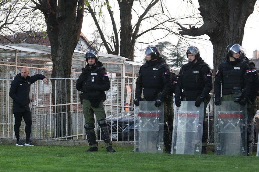 Detalj sa meča FK Čukarički - FK Partizan