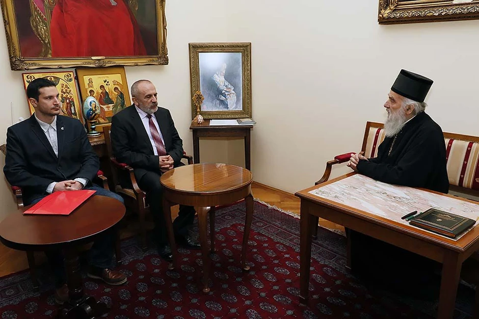 Marijan Rističević i Patrijarh Irinej