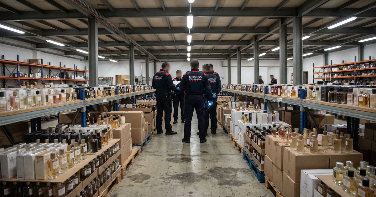 94 millions d'euros de parfums contrefaits saisis - onze arrestations en Catalogne