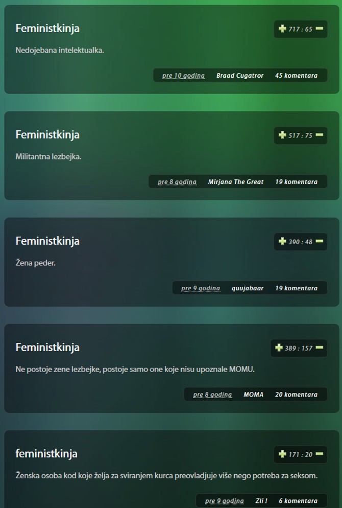 Sve su to feministkinje