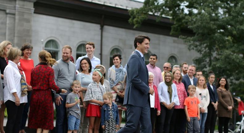 Liberal Party leader and Prime Minister Justin Trudeau kicks off his campaign for Canada's October 21 general elections