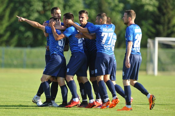 Slavlje Lučanaca nakon plasmana u finale Kupa