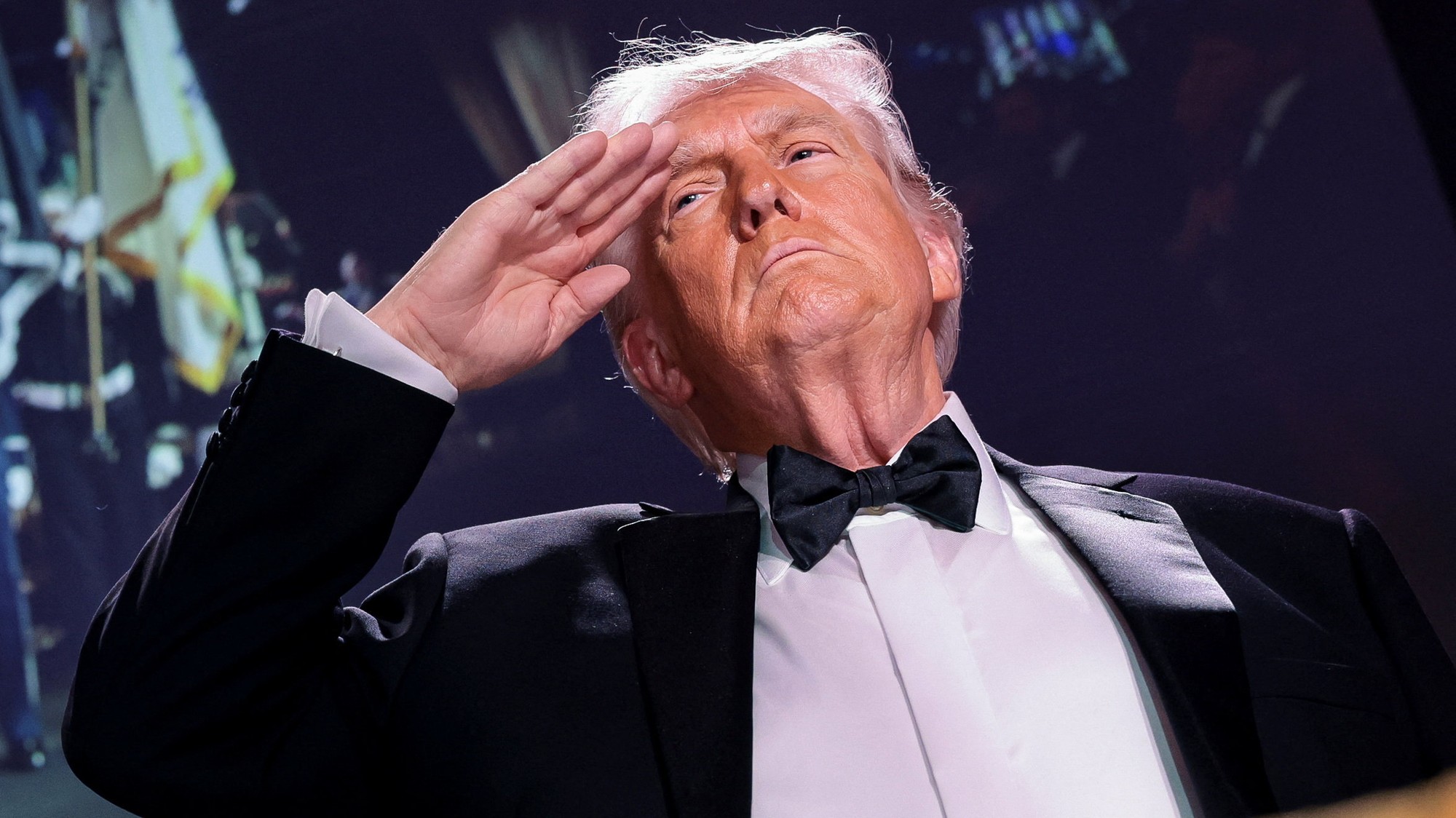 Donald Trump počas večere s novinármi, 25. apríl 2026
