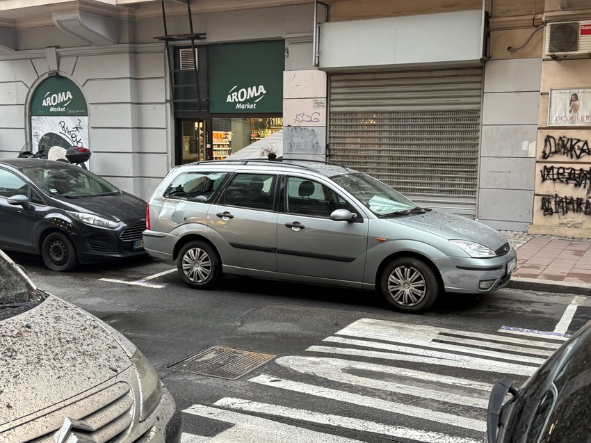 Na jedan od automobila pala je i biljka